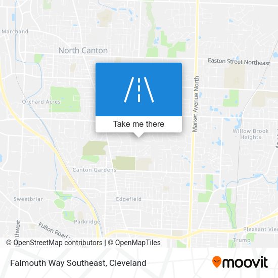 Falmouth Way Southeast map