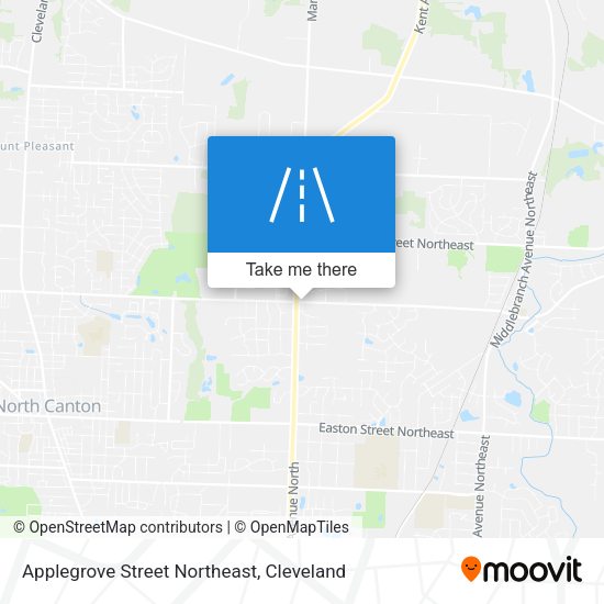 Applegrove Street Northeast map