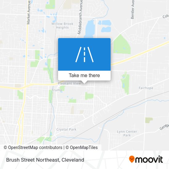 Brush Street Northeast map