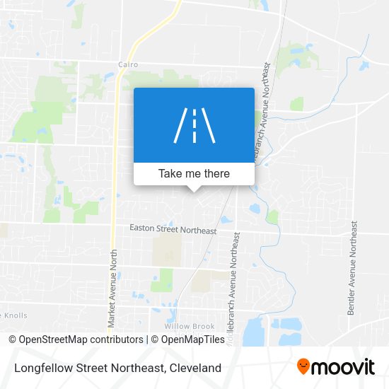 Longfellow Street Northeast map