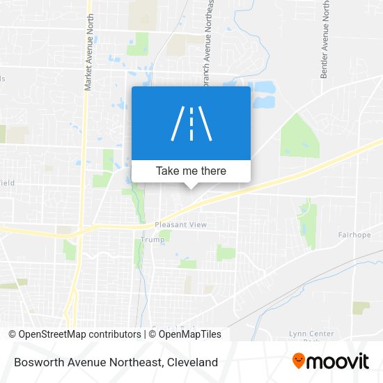 Bosworth Avenue Northeast map