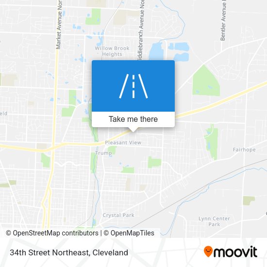 34th Street Northeast map