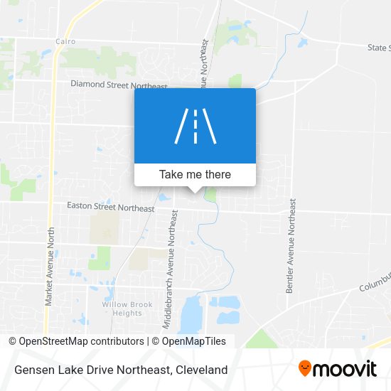 Gensen Lake Drive Northeast map