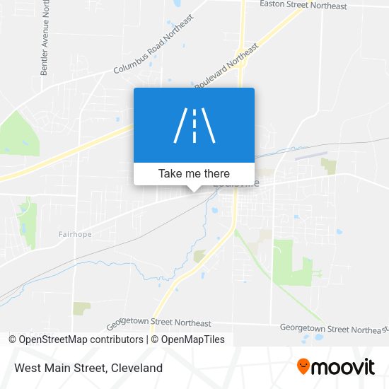 West Main Street map