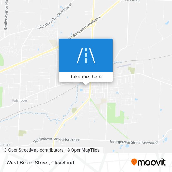 West Broad Street map