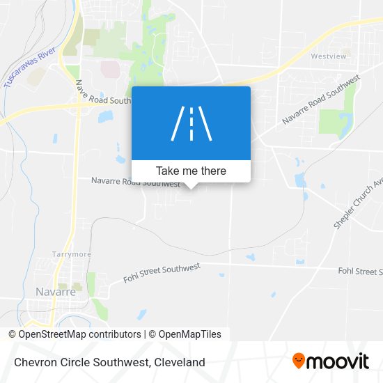 Chevron Circle Southwest map