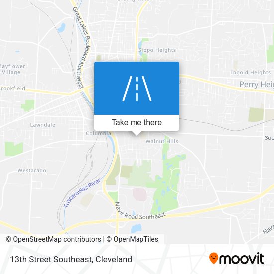 13th Street Southeast map