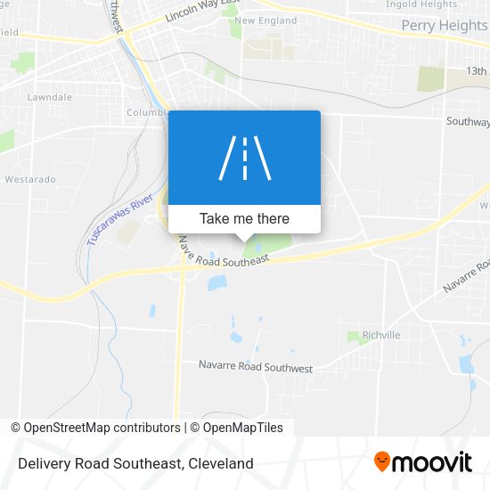 Delivery Road Southeast map