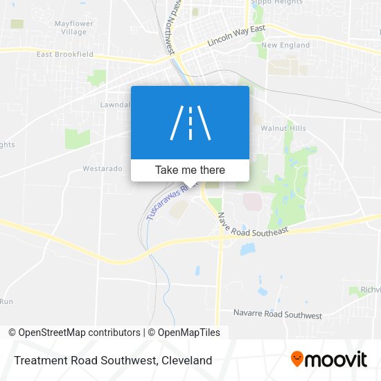 Mapa de Treatment Road Southwest