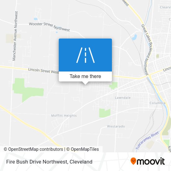 Fire Bush Drive Northwest map
