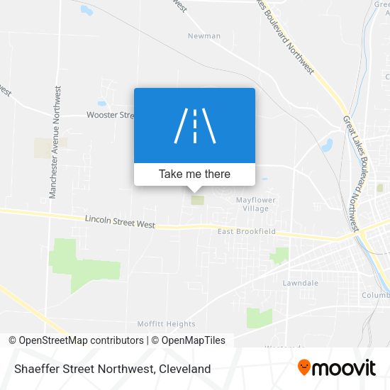 Mapa de Shaeffer Street Northwest