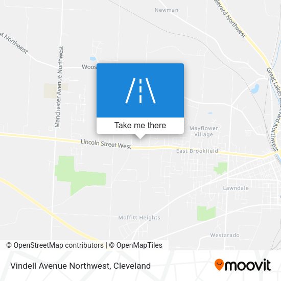 Vindell Avenue Northwest map