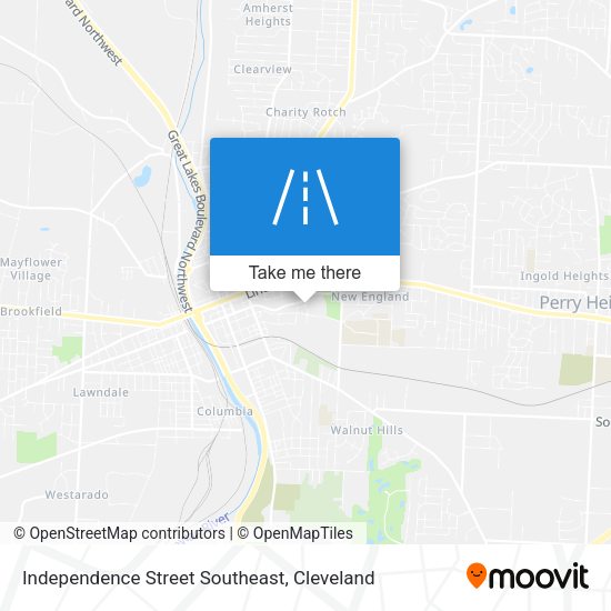 Independence Street Southeast map