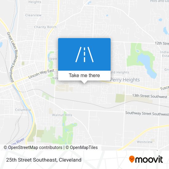 25th Street Southeast map