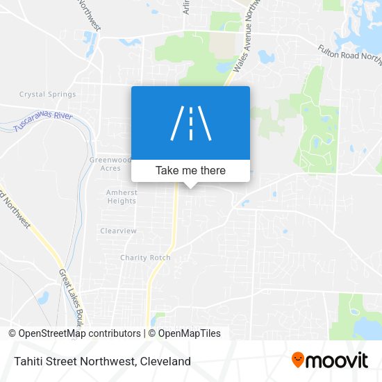 Tahiti Street Northwest map
