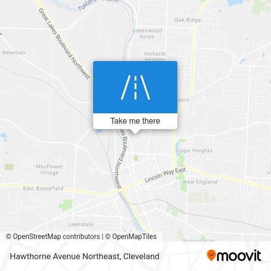 Hawthorne Avenue Northeast map