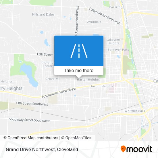Grand Drive Northwest map