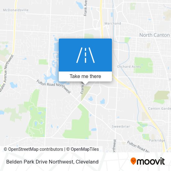 Belden Park Drive Northwest map