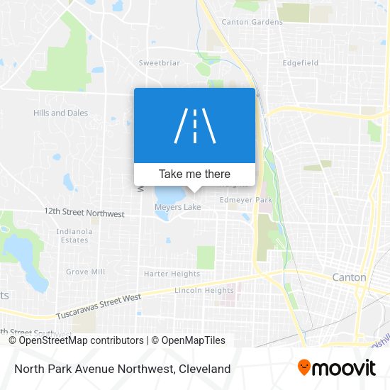 North Park Avenue Northwest map