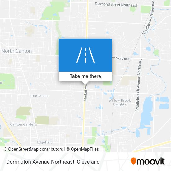 Dorrington Avenue Northeast map