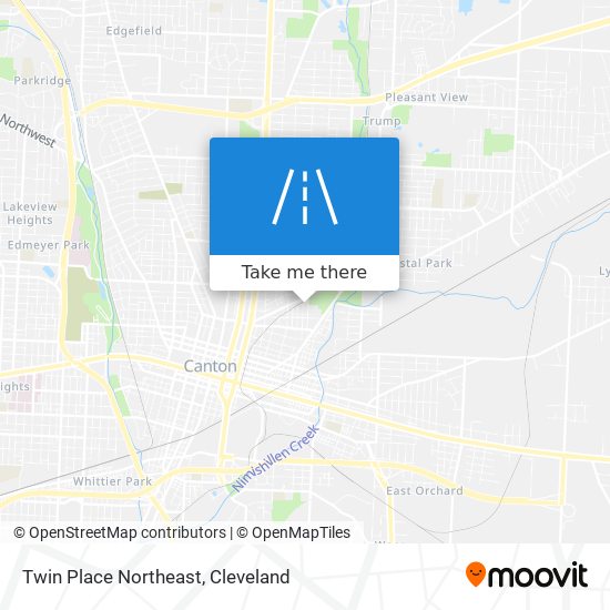 Twin Place Northeast map