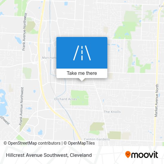 Hillcrest Avenue Southwest map