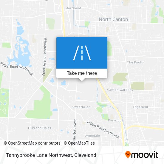 Tannybrooke Lane Northwest map
