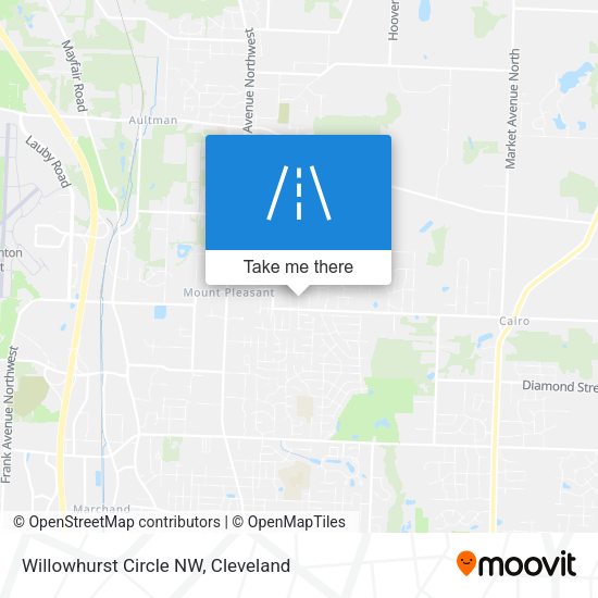 Willowhurst Circle NW map