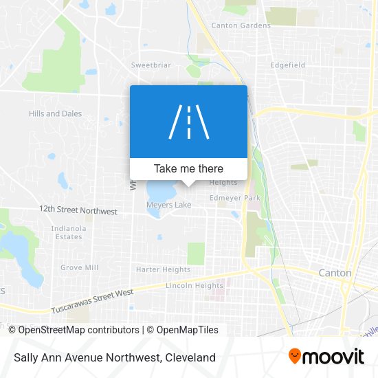 Sally Ann Avenue Northwest map