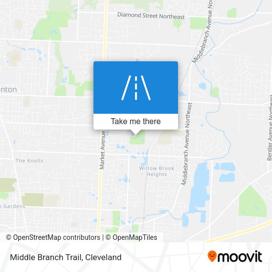Middle Branch Trail map