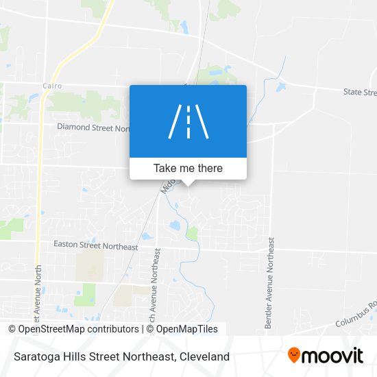Mapa de Saratoga Hills Street Northeast