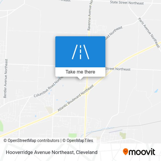 Hooverridge Avenue Northeast map