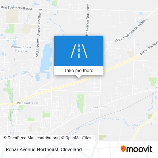 Rebar Avenue Northeast map