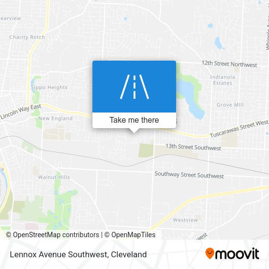 Lennox Avenue Southwest map
