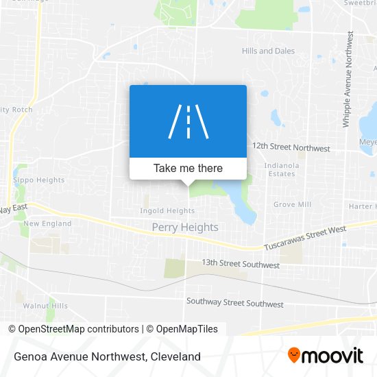 Genoa Avenue Northwest map