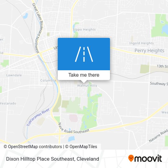 Mapa de Dixon Hilltop Place Southeast