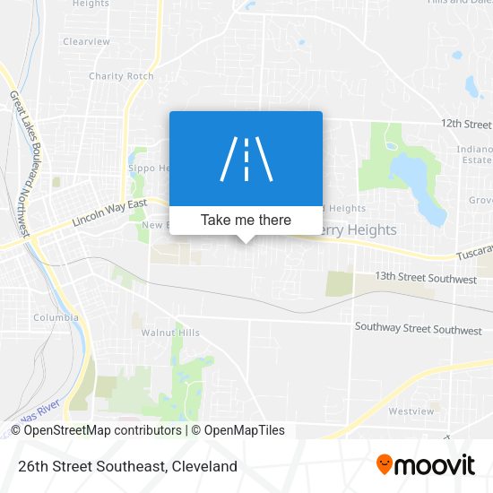 26th Street Southeast map