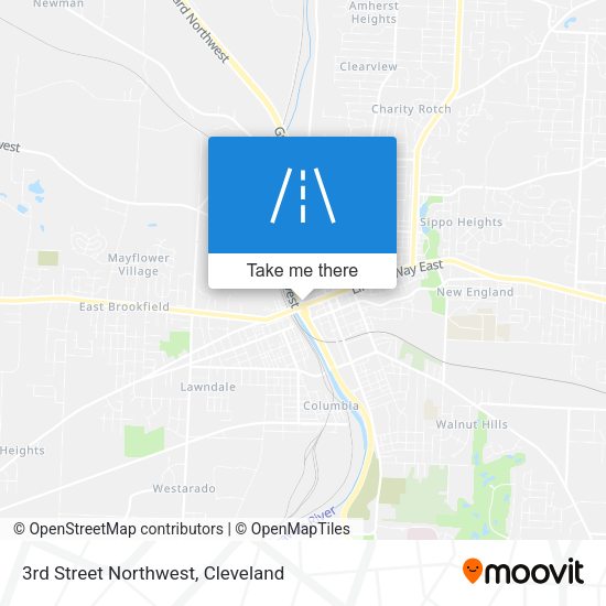 3rd Street Northwest map