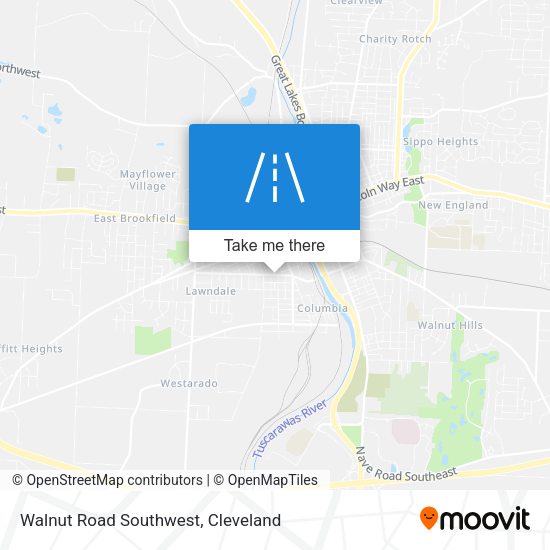 Walnut Road Southwest map