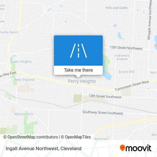 Ingall Avenue Northwest map