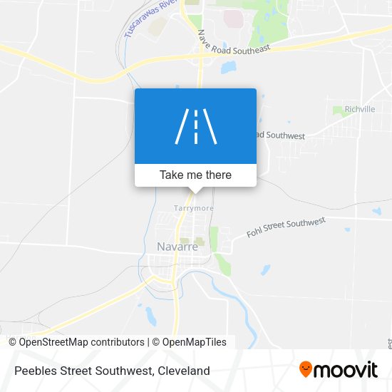 Peebles Street Southwest map