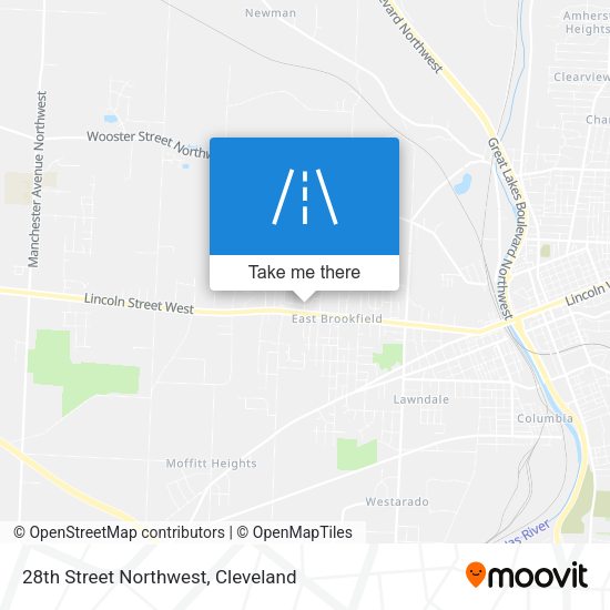 28th Street Northwest map