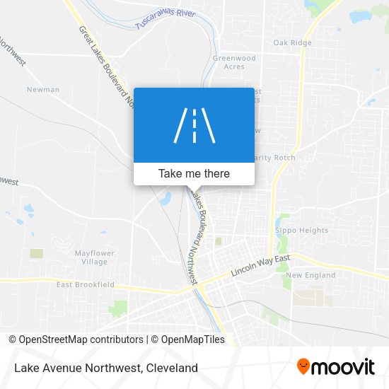 Lake Avenue Northwest map