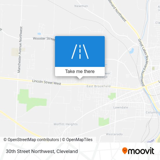 30th Street Northwest map