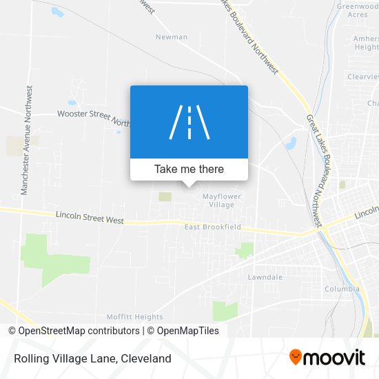 Rolling Village Lane map