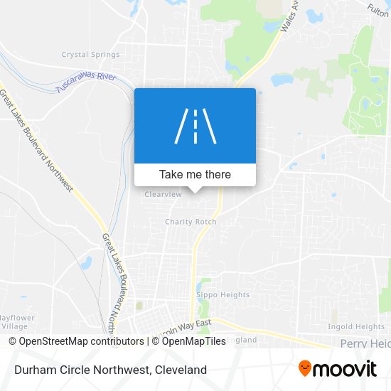 Mapa de Durham Circle Northwest