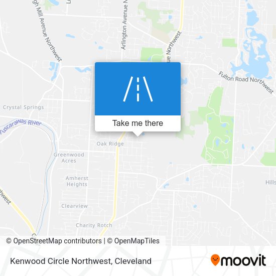 Kenwood Circle Northwest map