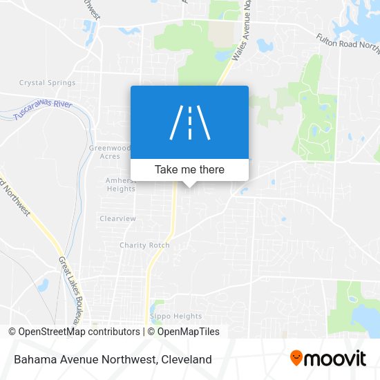 Bahama Avenue Northwest map