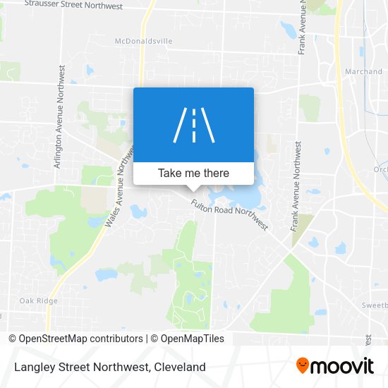 Langley Street Northwest map