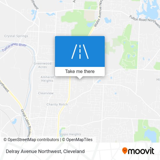 Delray Avenue Northwest map